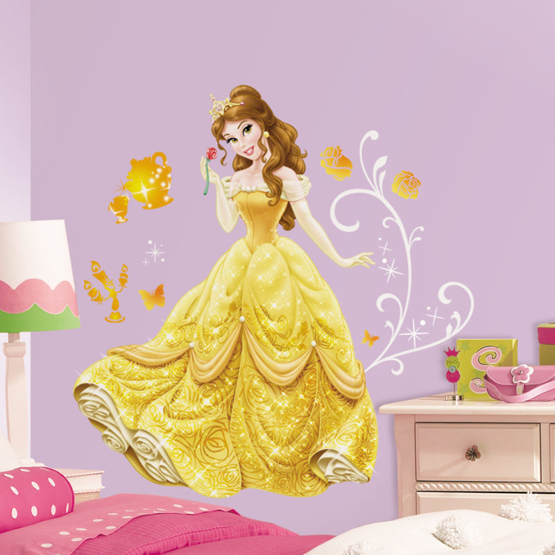 Room Mates Disney Princess Belle Giant Wall Decal & Reviews Wayfair
